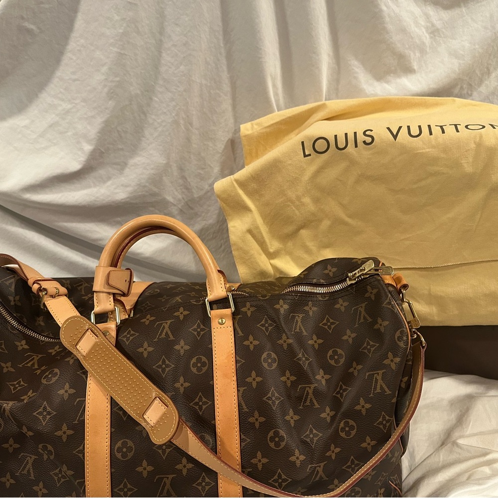 Louis Vuitton Monogram Canvas Duffel Bag in Brown and Tan